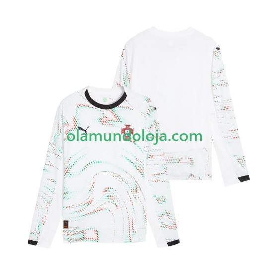 Camisola Portugal Homem Equipamento Segundo 2025 Manga Comprida